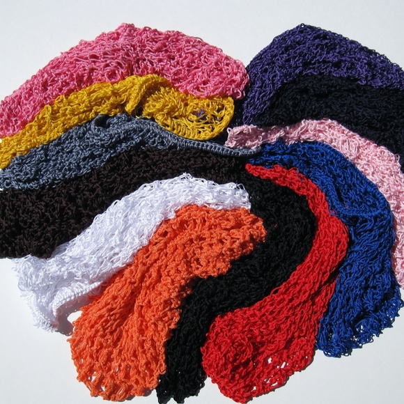 Black Pinup Retro rockabilly Vintage Hair Snood - Picture 2 of 3